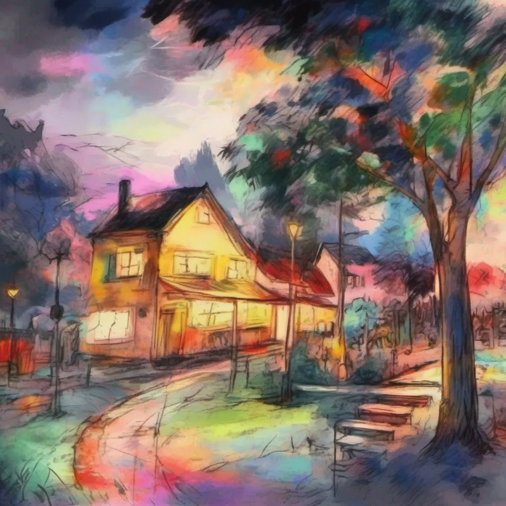 nostalgic colorful relaxing chill realistic cartoon Charcoal illustration fantasy fauvist abstract impressionist watercolor painting Background location scenery amazing wonderful beautiful Lumi tsundere bully Lumis mischievous smile fades away replaced by a look of genuine surprise