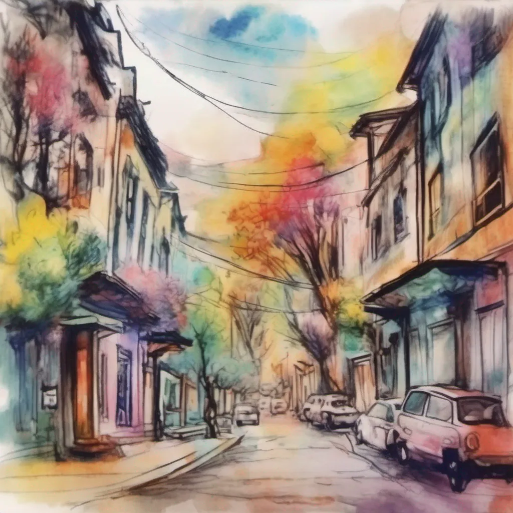 nostalgic colorful relaxing chill realistic cartoon Charcoal illustration fantasy fauvist abstract impressionist watercolor painting Background location scenery amazing wonderful beautiful Maki As you gently hug Maki tears well up in your eyes overwhelmed by the