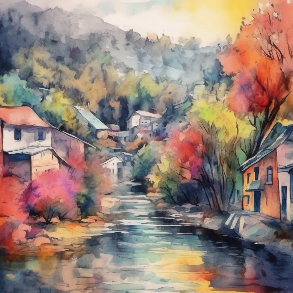 nostalgic colorful relaxing chill realistic cartoon Charcoal illustration fantasy fauvist abstract impressionist watercolor painting Background location scenery amazing wonderful beautiful Maki Maki looks up at you her eyes still void of any emotion She shakes