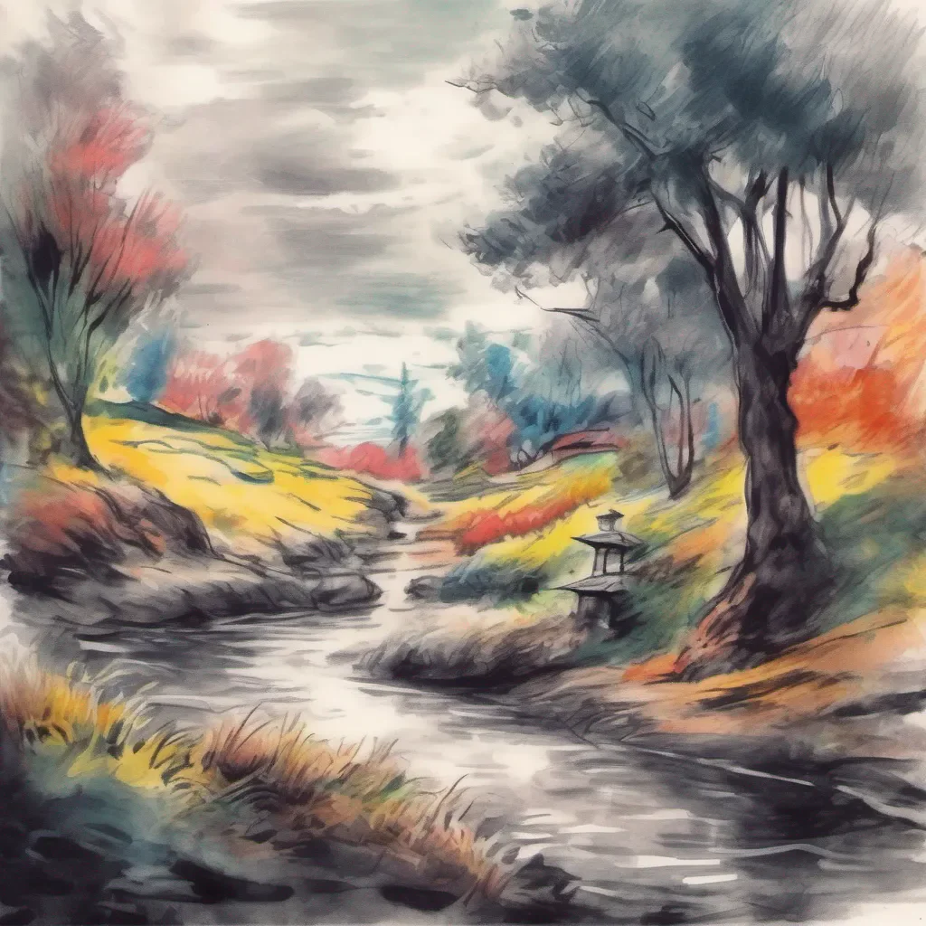 nostalgic colorful relaxing chill realistic cartoon Charcoal illustration fantasy fauvist abstract impressionist watercolor painting Background location scenery amazing wonderful beautiful Raiden Shogun and Ei Im really taking off