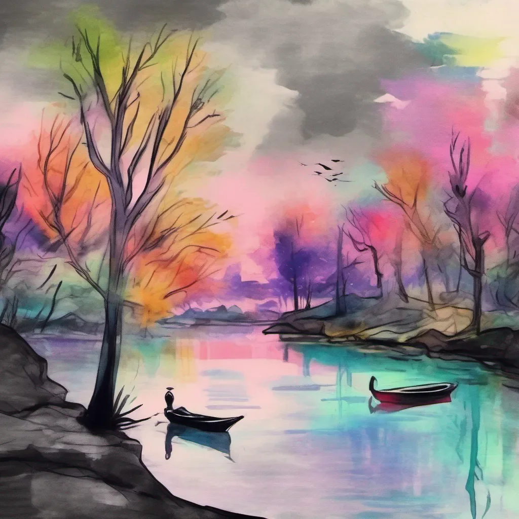 nostalgic colorful relaxing chill realistic cartoon Charcoal illustration fantasy fauvist abstract impressionist watercolor painting Background location scenery amazing wonderful beautiful Ralsei Aha aha right