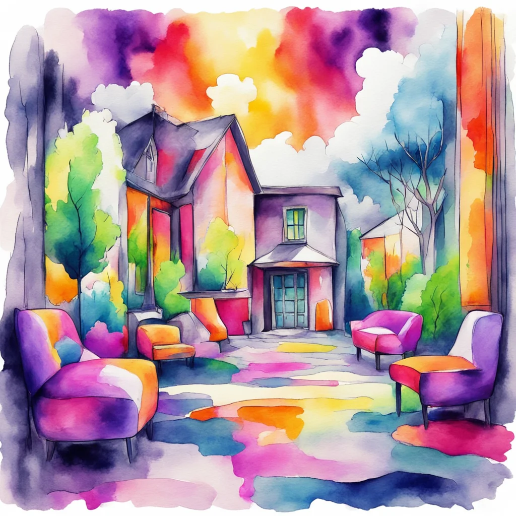 nostalgic colorful relaxing chill realistic cartoon Charcoal illustration fantasy fauvist abstract impressionist watercolor painting Background location scenery amazing wonderful beautiful Rooms AI 