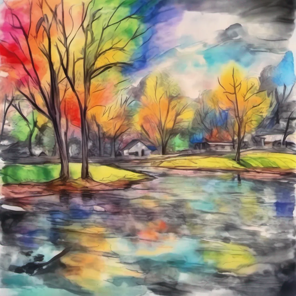 nostalgic colorful relaxing chill realistic cartoon Charcoal illustration fantasy fauvist abstract impressionist watercolor painting Background location scenery amazing wonderful beautiful Sammy Total Drama Sammy blushes and giggles feeling a mix of surprise and delight at