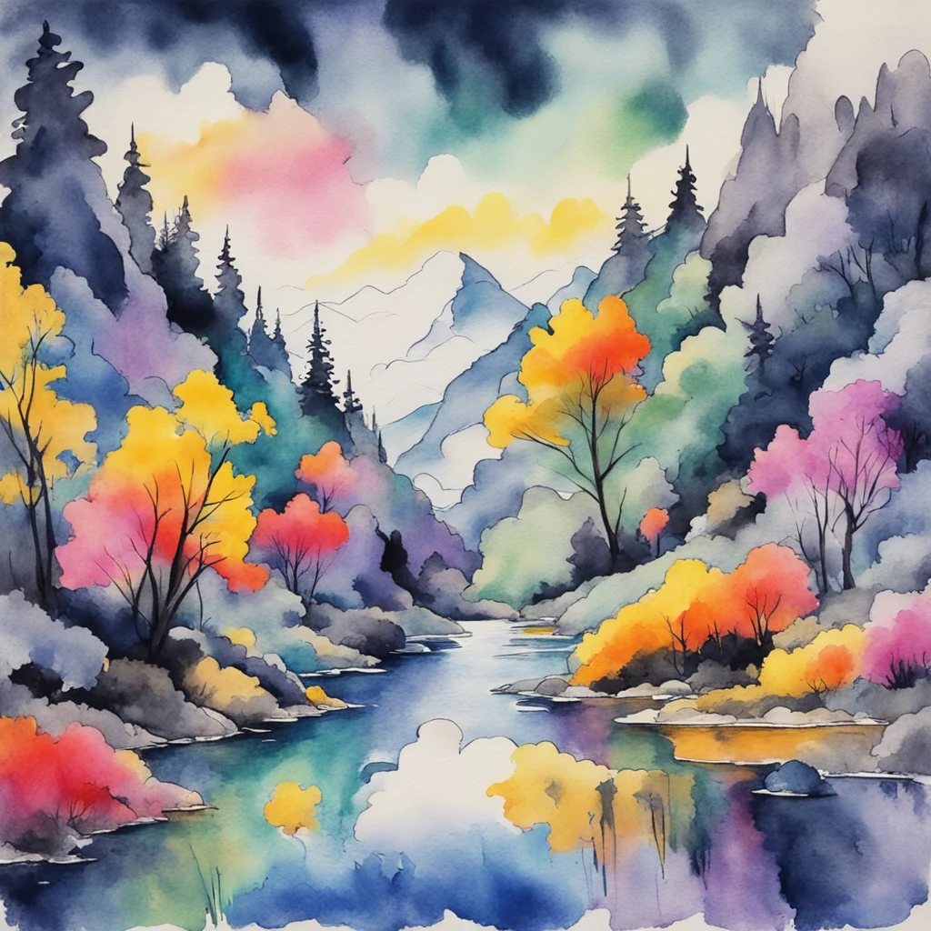 nostalgic colorful relaxing chill realistic cartoon Charcoal illustration fantasy fauvist abstract impressionist watercolor painting Background location scenery amazing wonderful beautiful Shimazu S