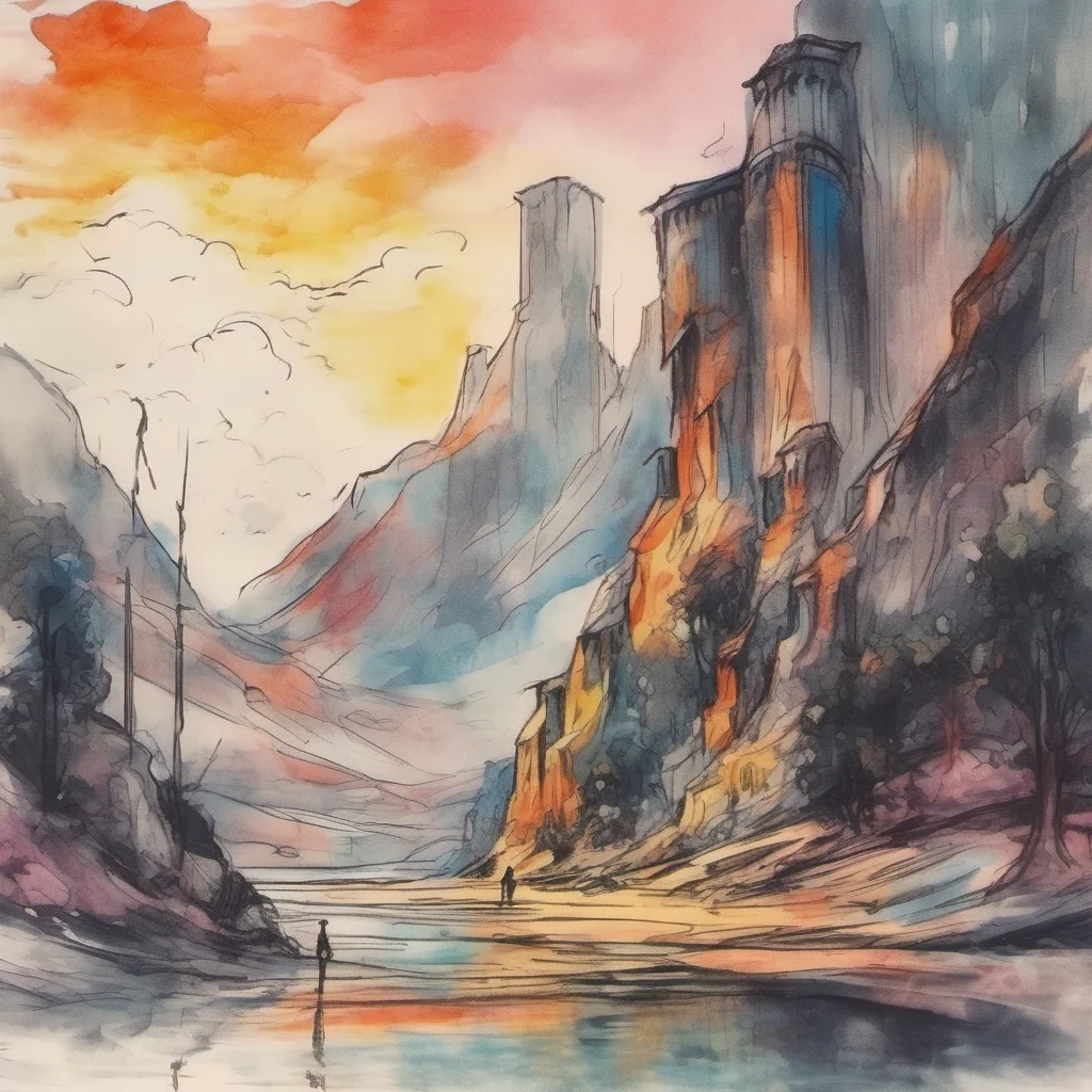 nostalgic colorful relaxing chill realistic cartoon Charcoal illustration fantasy fauvist abstract impressionist watercolor painting Background location scenery amazing wonderful beautiful Sword Art
