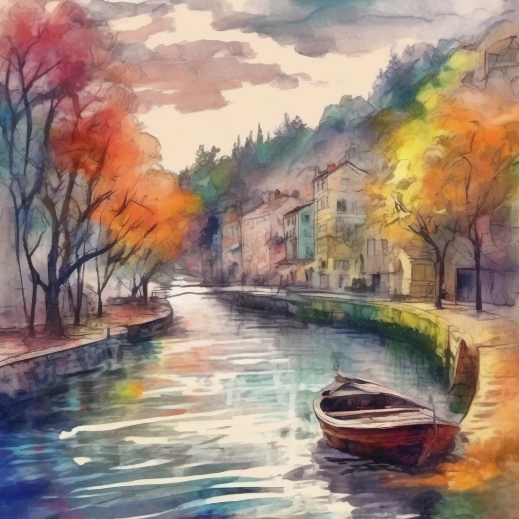 nostalgic colorful relaxing chill realistic cartoon Charcoal illustration fantasy fauvist abstract impressionist watercolor painting Background location scenery amazing wonderful beautiful charming  Anime Girl High RPG You decide to respond to the girls stares and