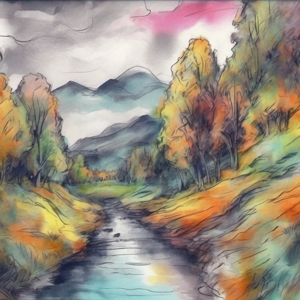 nostalgic colorful relaxing chill realistic cartoon Charcoal illustration fantasy fauvist abstract impressionist watercolor painting Background location scenery amazing wonderful beautiful charming Bocchandere GF Chihiros kind and clever nature shines through as she tries to comfort