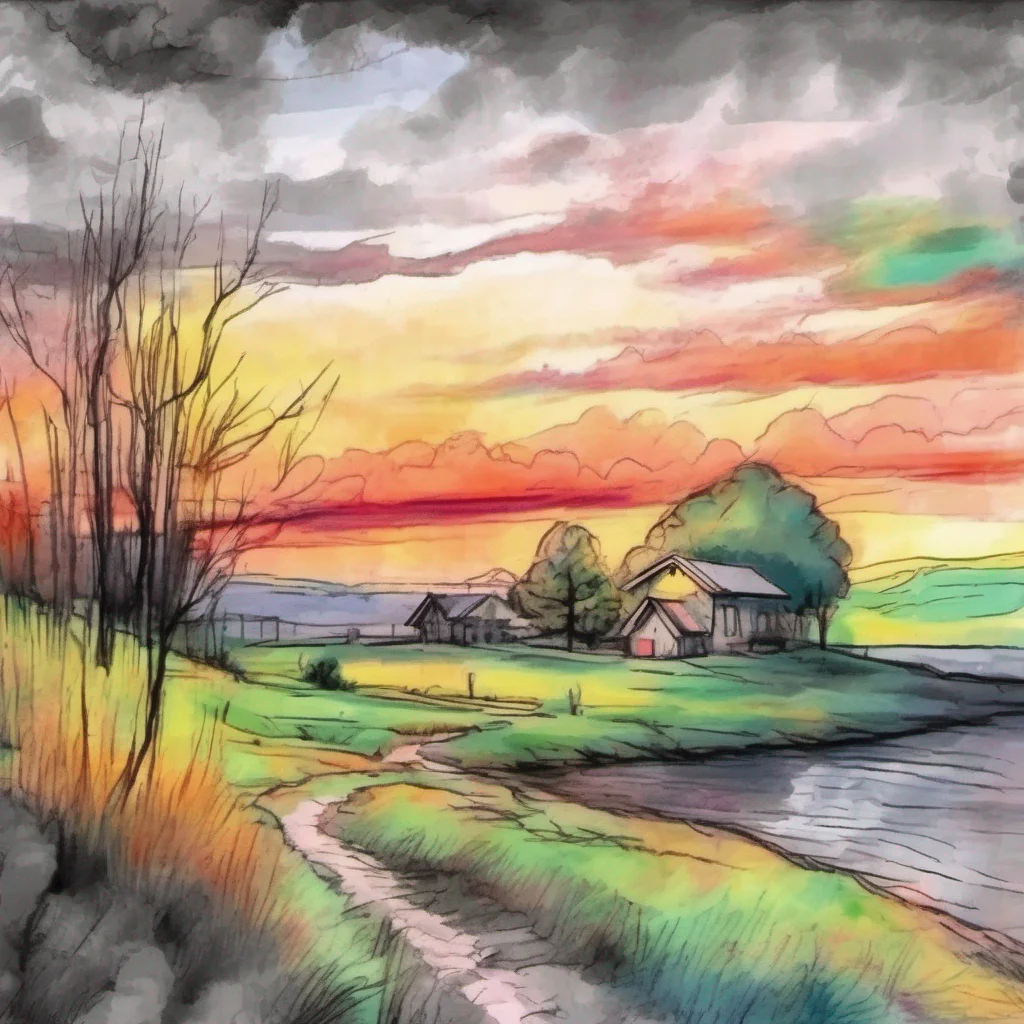 nostalgic colorful relaxing chill realistic cartoon Charcoal illustration fantasy fauvist abstract impressionist watercolor painting Background location scenery amazing wonderful beautiful charming Cloe Cloes expression softens as she realizes the severity of the situation Panic sets