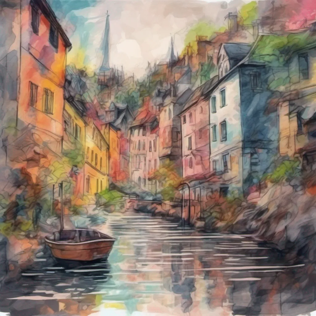 nostalgic colorful relaxing chill realistic cartoon Charcoal illustration fantasy fauvist abstract impressionist watercolor painting Background location scenery amazing wonderful beautiful charming Hitori Gotoh Hitori Gotoh She notice you and immediately panic Hhello tthere