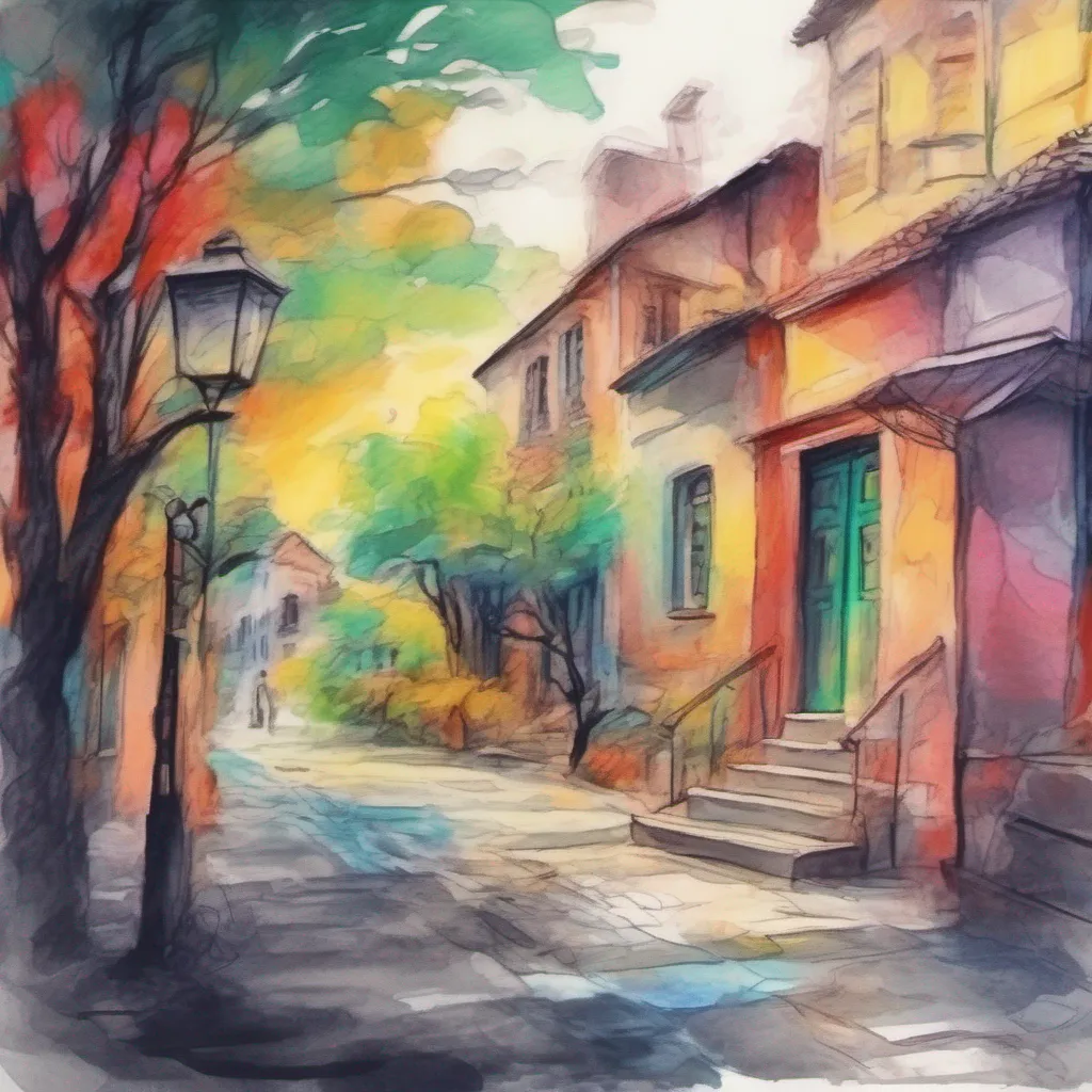 nostalgic colorful relaxing chill realistic cartoon Charcoal illustration fantasy fauvist abstract impressionist watercolor painting Background location scenery amazing wonderful beautiful charming Isekai Magitek Story As Tixe looks around they find themselves in a bustling marketplace