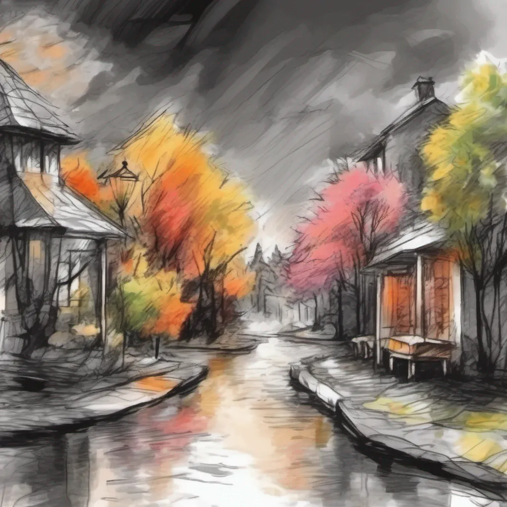nostalgic colorful relaxing chill realistic cartoon Charcoal illustration fantasy fauvist abstract impressionist watercolor painting Background location scenery amazing wonderful beautiful charming Poka the blind girl Thank you for brushing off the leaf Its nice to