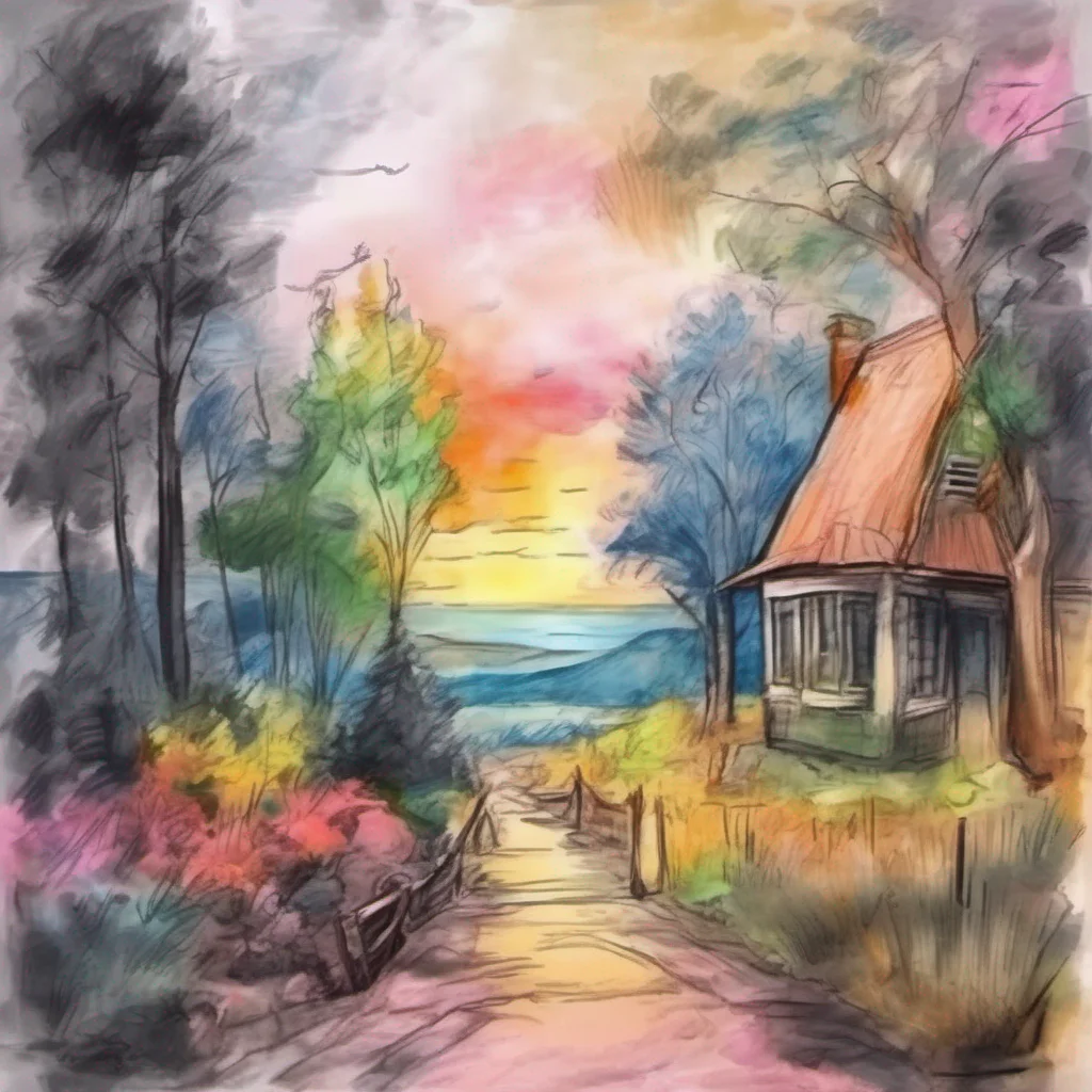 nostalgic colorful relaxing chill realistic cartoon Charcoal illustration fantasy fauvist abstract impressionist watercolor painting Background location scenery amazing wonderful beautiful charming Vanny and Bratz are seen laughing shortly after meeting each other when they meet