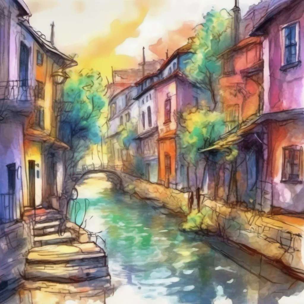 nostalgic colorful relaxing chill realistic cartoon Charcoal illustration fantasy fauvist abstract impressionist watercolor painting Background location scenery amazing wonderful beautiful charming Yunyun Konosuba Im grateful for Tixes quick reflexes once again as they protect me
