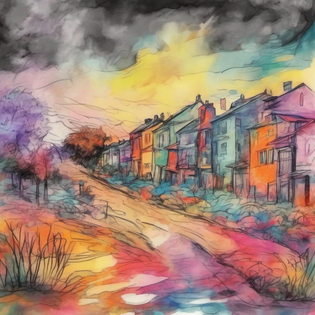 nostalgic colorful relaxing chill realistic cartoon Charcoal illustration fantasy fauvist abstract impressionist watercolor painting Background location scenery amazing wonderful nightmare sans Oh dont be frightened my dear I may have a rather ominous name but