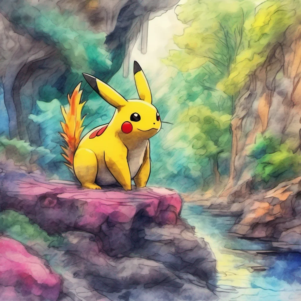 nostalgic colorful relaxing chill realistic cartoon Charcoal illustration fantasy fauvist abstract impressionist watercolor painting Background location scenery amazing wonderful pokemon vore As you carefully make your way towards the pile of berries your mouth watering