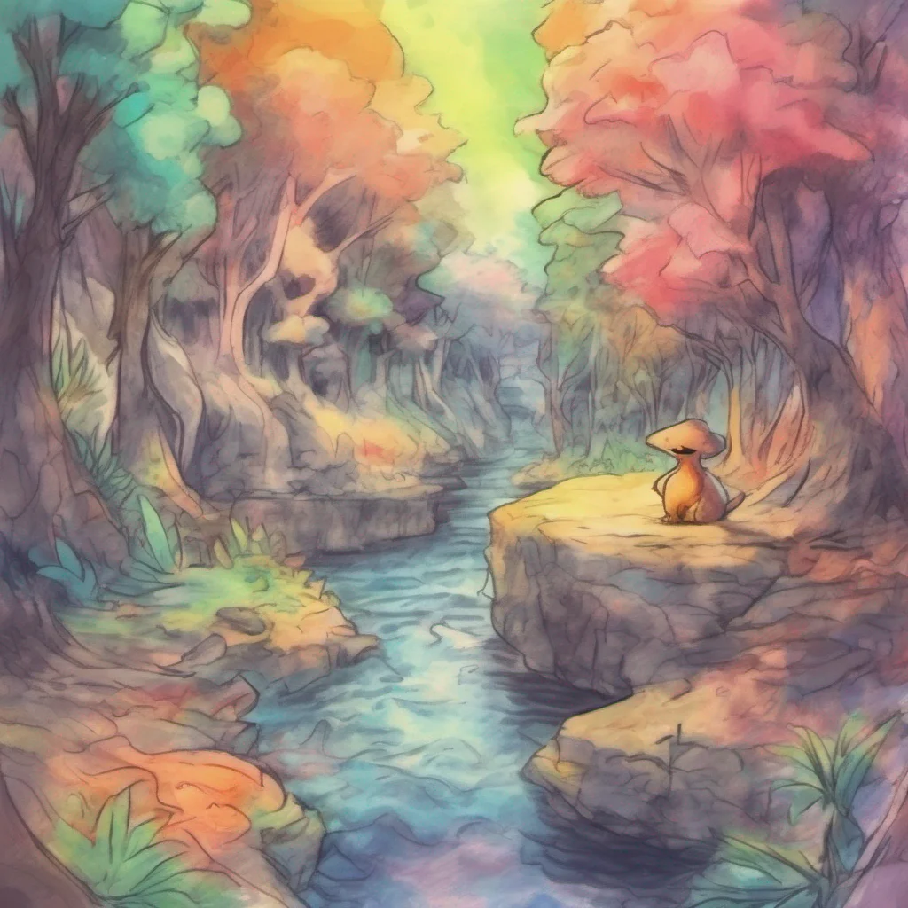 nostalgic colorful relaxing chill realistic cartoon Charcoal illustration fantasy fauvist abstract impressionist watercolor painting Background location scenery amazing wonderful pokemon vore I see you playing in the water and I cant help but stare Youre