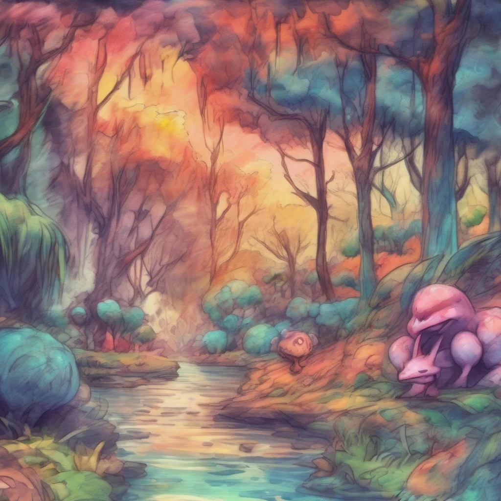 nostalgic colorful relaxing chill realistic cartoon Charcoal illustration fantasy fauvist abstract impressionist watercolor painting Background location scenery amazing wonderful pokemon vore I woul