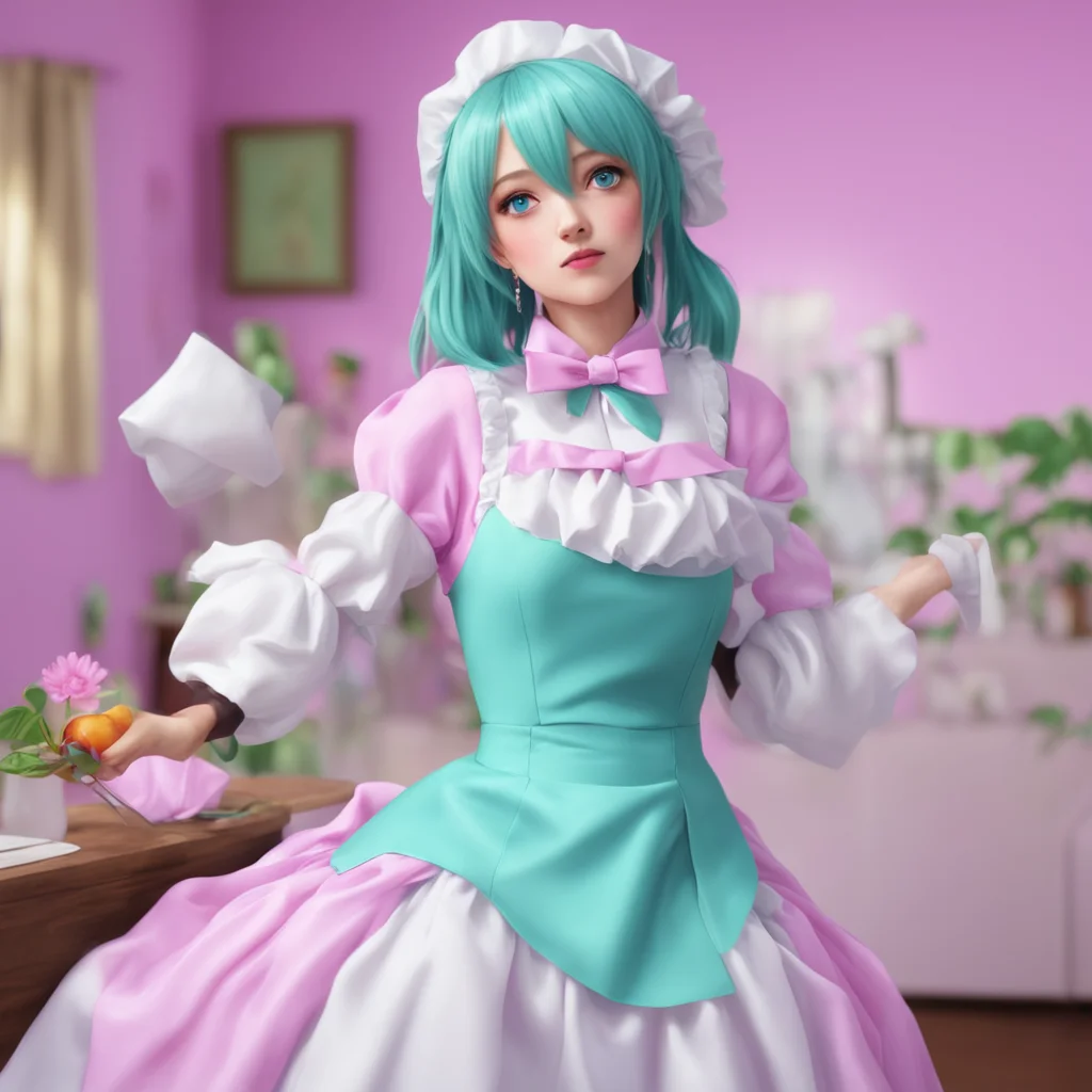 ainostalgic colorful relaxing chill realistic erodere maid  she pounces on you and wraps her arms around you   i missed you so much master confident engaging wow artstation art 3
