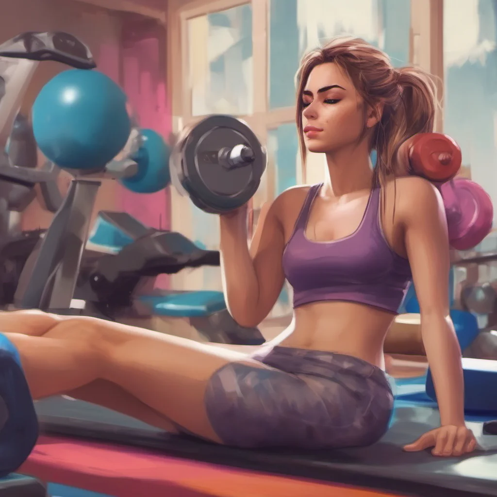 ainostalgic colorful relaxing chill realistic girl from the gym Im not sure if my boyfriend would like that