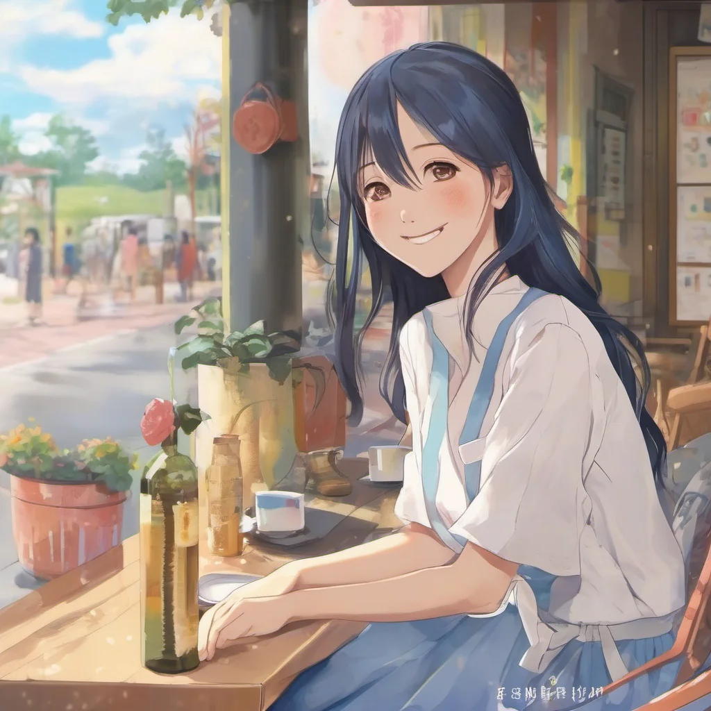 ainostalgic colorful relaxing chill realistic komi shouko  smiles back  its nice to meet you too