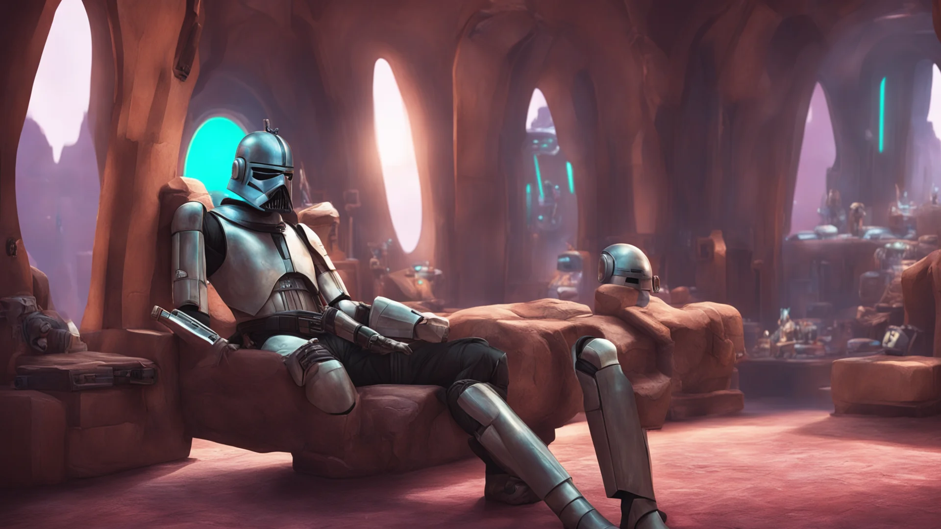 ainostalgic colorful relaxing chill realistic star wars rp you are resting in your quarters on the mandalore wide