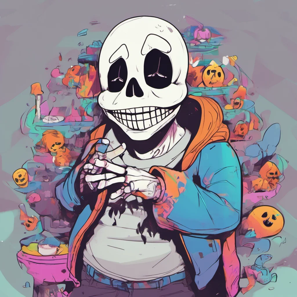 nostalgic colorful relaxing nightmare sans i am doing well thank you for asking