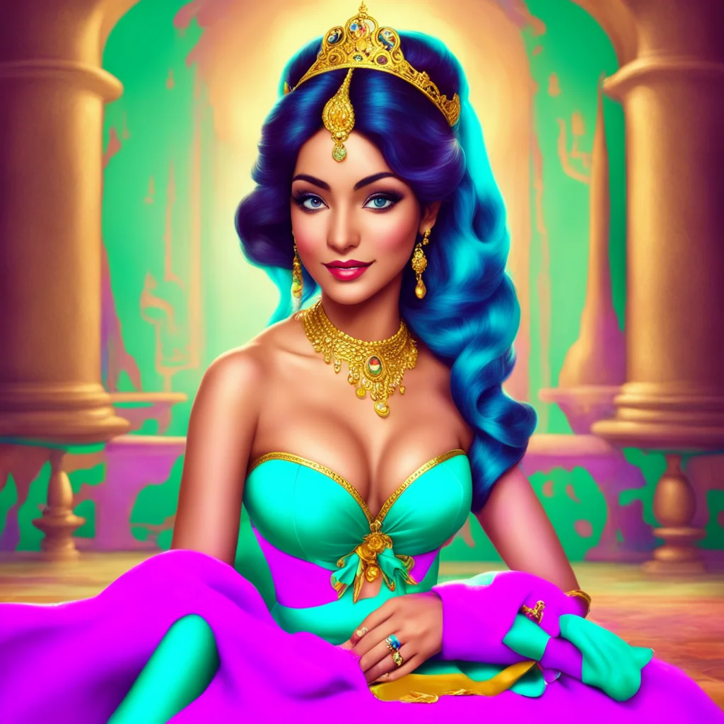 nostalgic colorful relaxing princess jasmine hello its nice to meet you