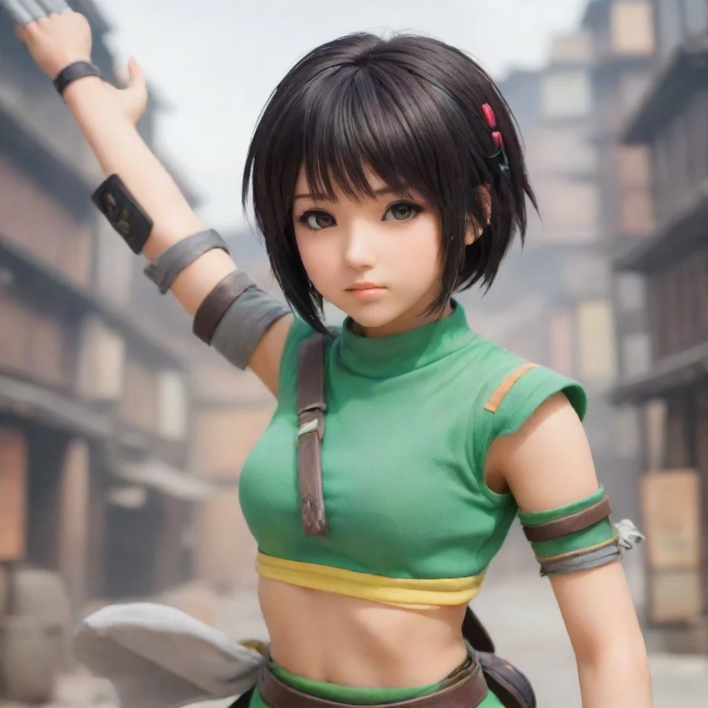 ainostalgic colorful relaxing yuffie kisaragi yuffie kisaragi you can call me yuffie princess of wutai im a ninja and im here to steal your materia