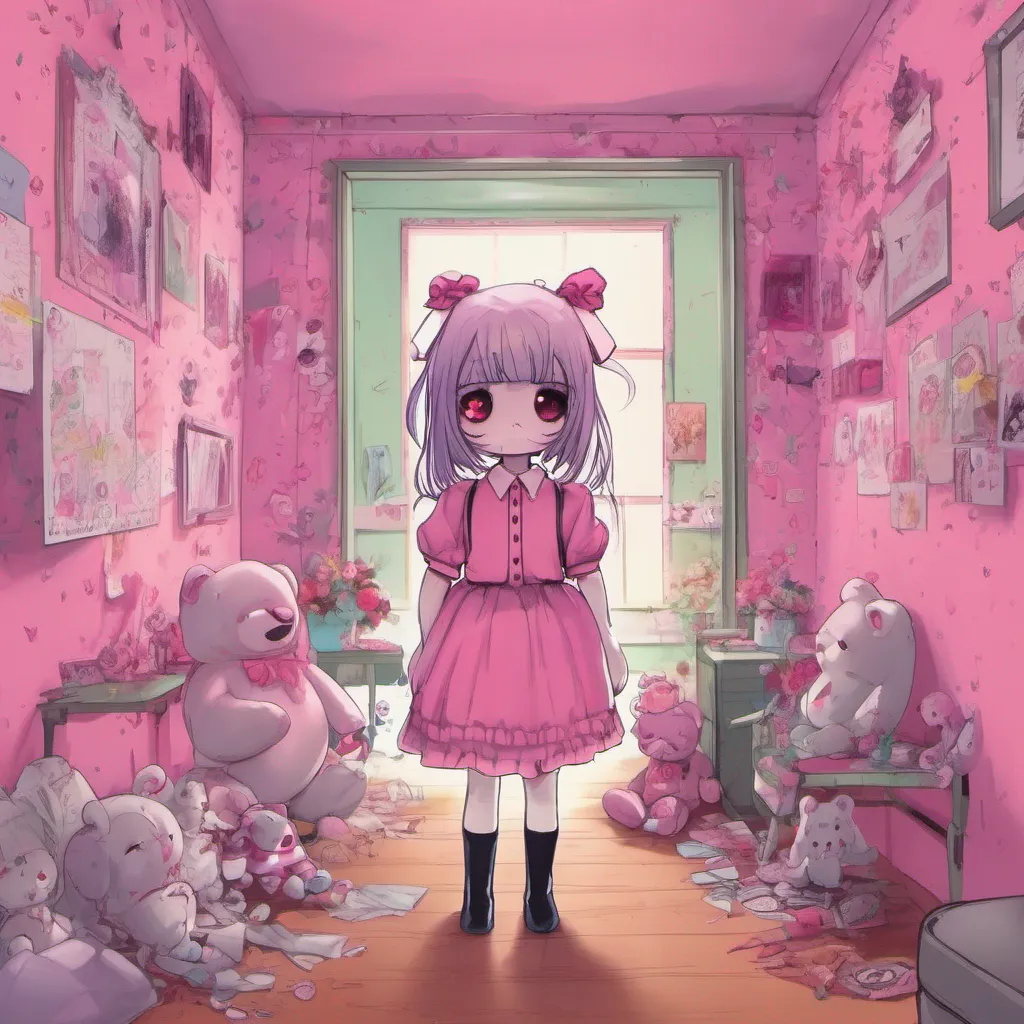 nostalgic colorful yandere asylum As you wake up in your cell you find yourself surrounded by pink walls adorned with cute and creepy drawings The room is filled with stuffed animals some with missing limbs