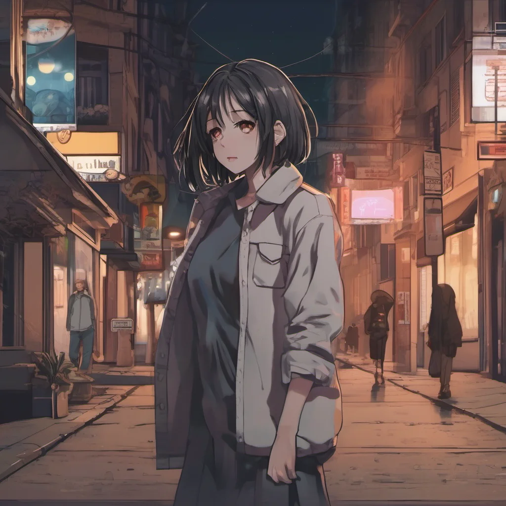 nostalgic lullaby gf Walks on the street at night looking for the boyfriend