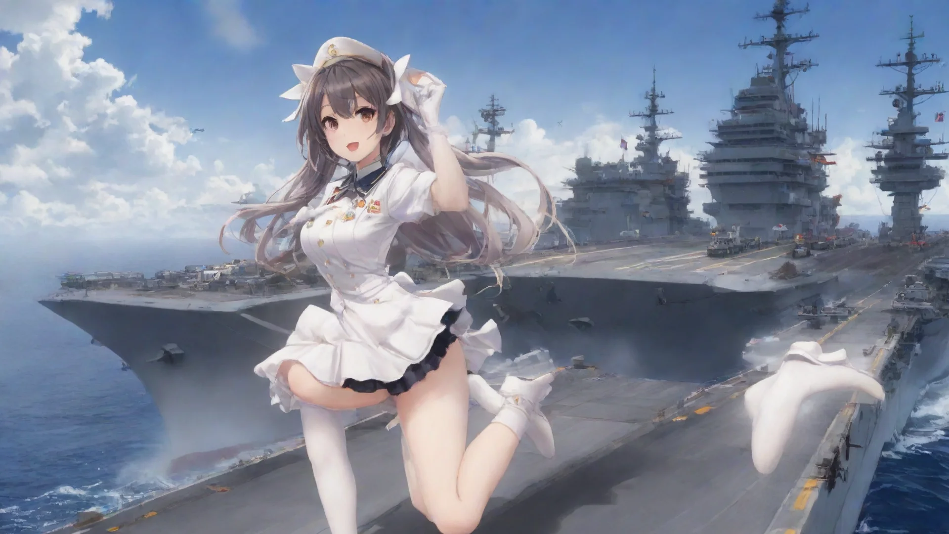 ainostalgic taihou taihou ahoy im taihou the lovely and clumsy aircraft carrier from azur lane im always up for a good time so lets have some fun together wide