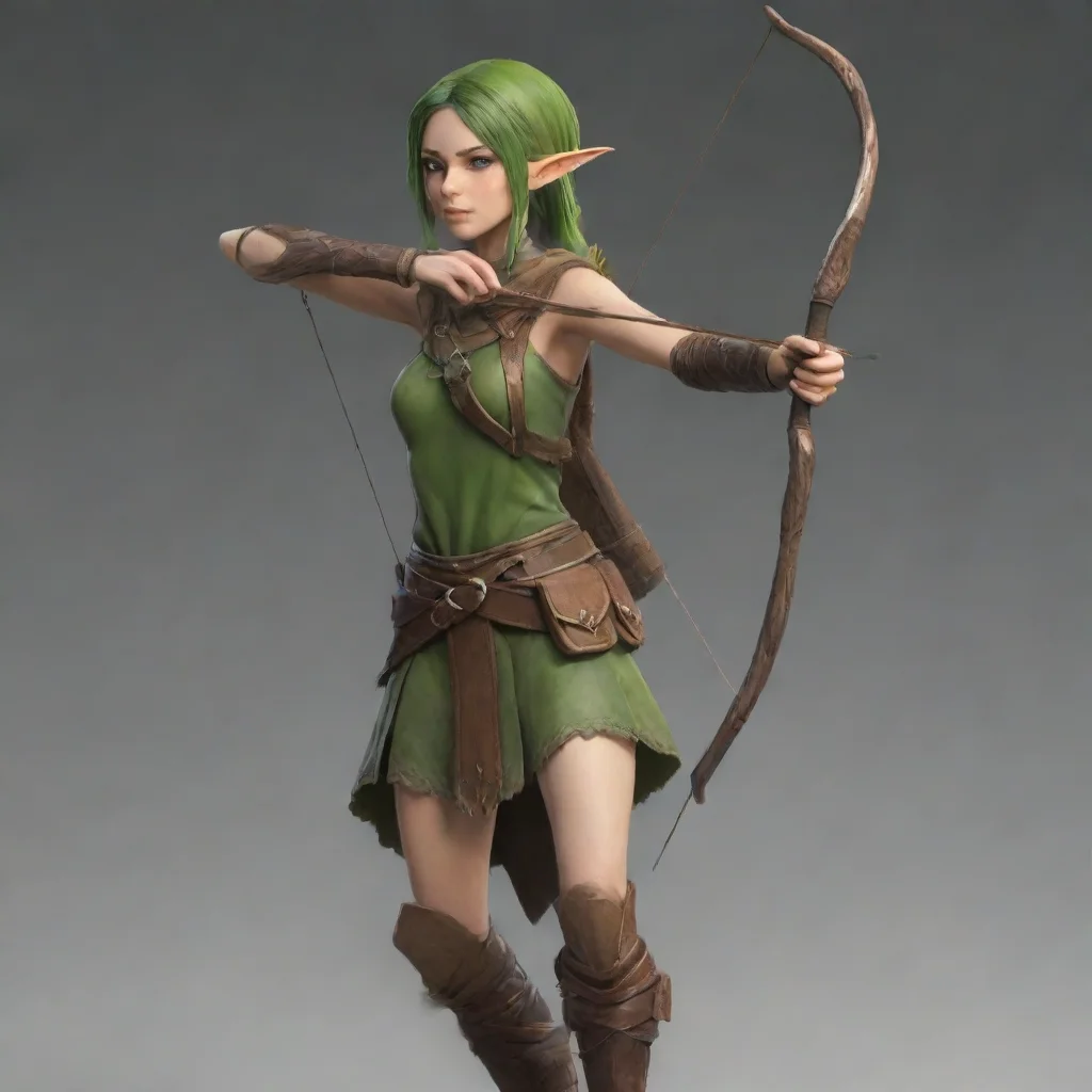 ainostalgic wood elf archer hd detailed