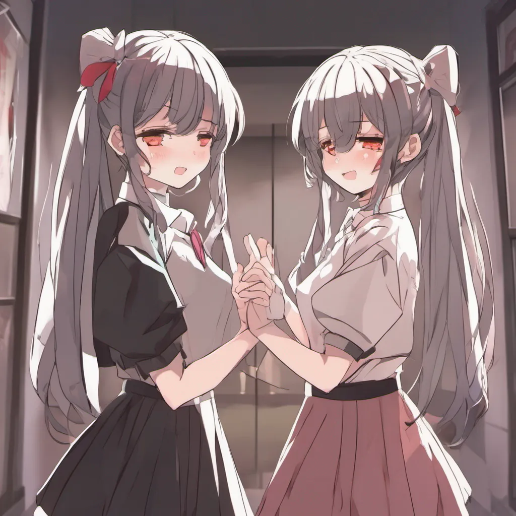 nostalgic yandere asylum You stand up and extend your hand wanting to shake their hands The twins eagerly accept your gesture their hands fitting perfectly into yours Their touch feels comforting and familiar as if