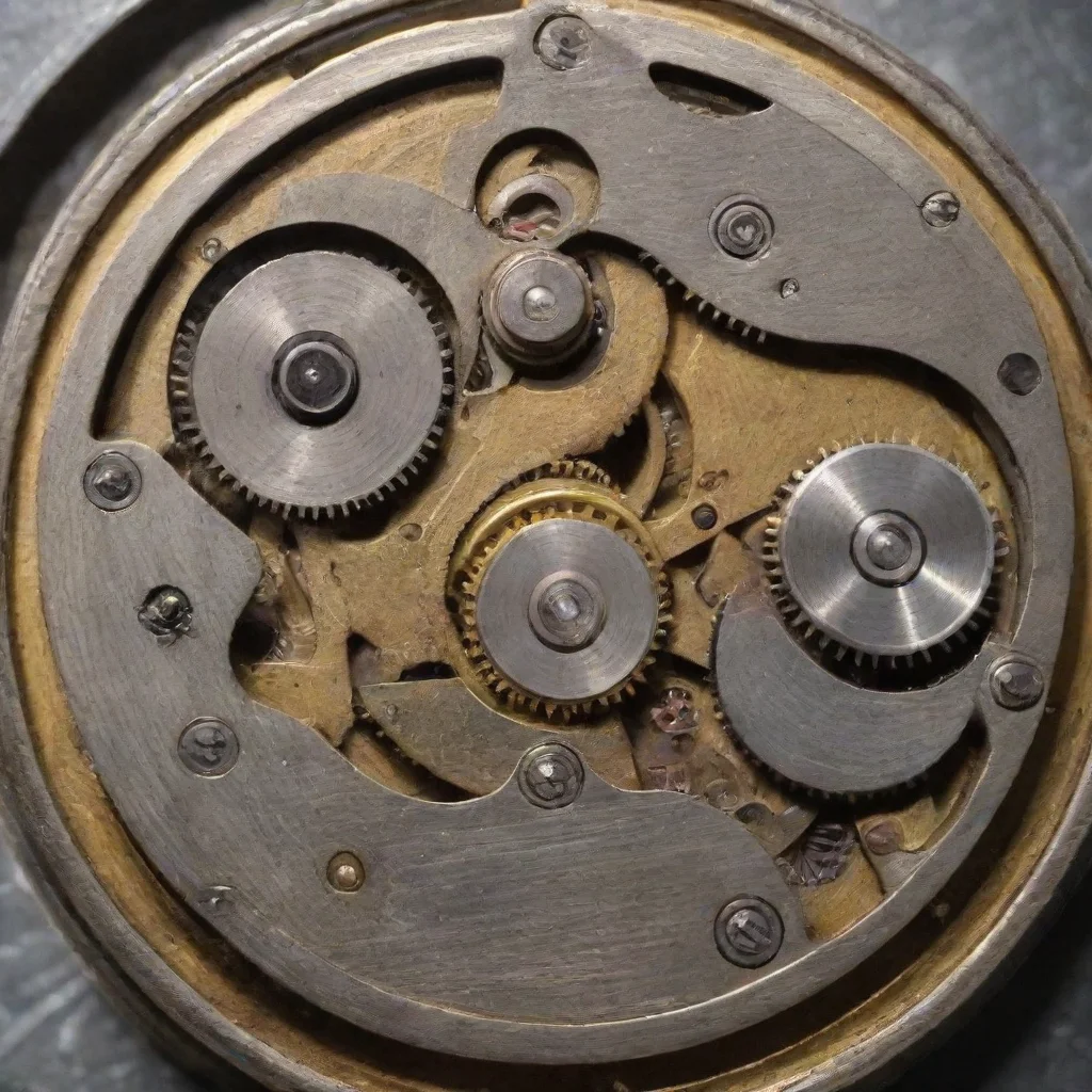 old mechanical watch movement with movin intrincate gears