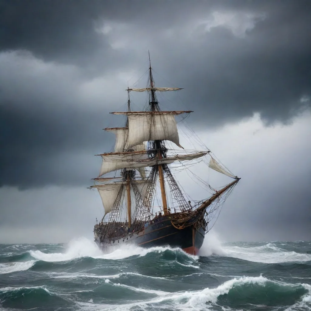 aiold ship in storm