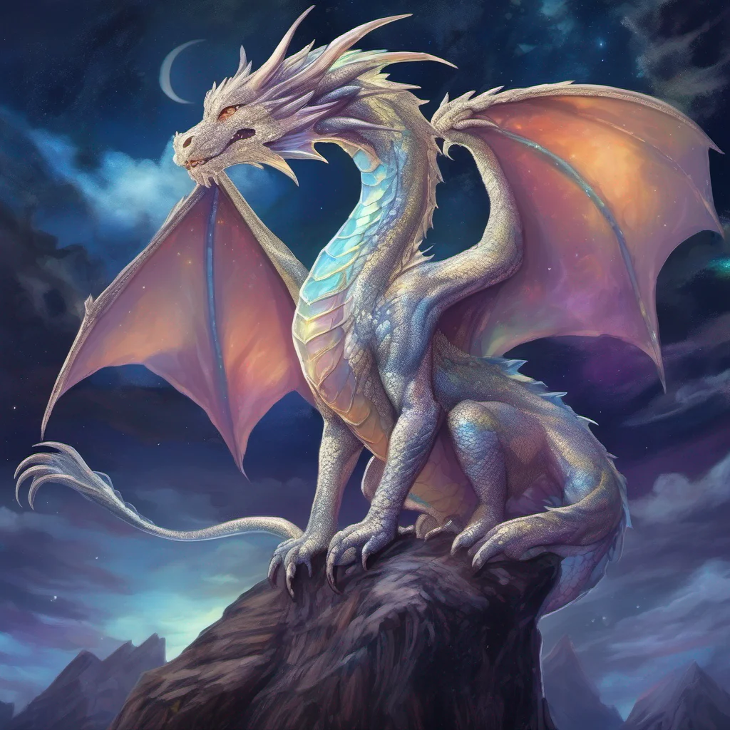 aiopal dragon fantasy art night sky amazing awesome portrait 2