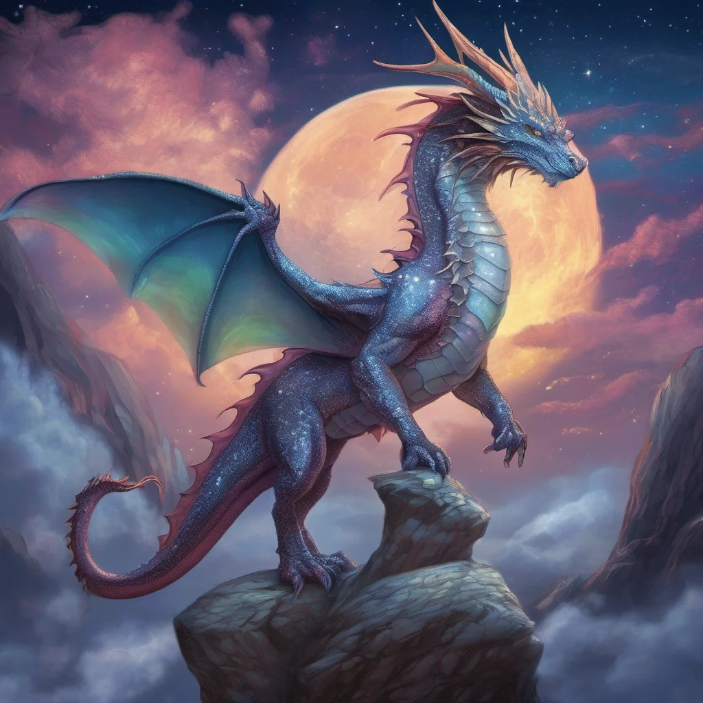 aiopal dragon fantasy art night sky