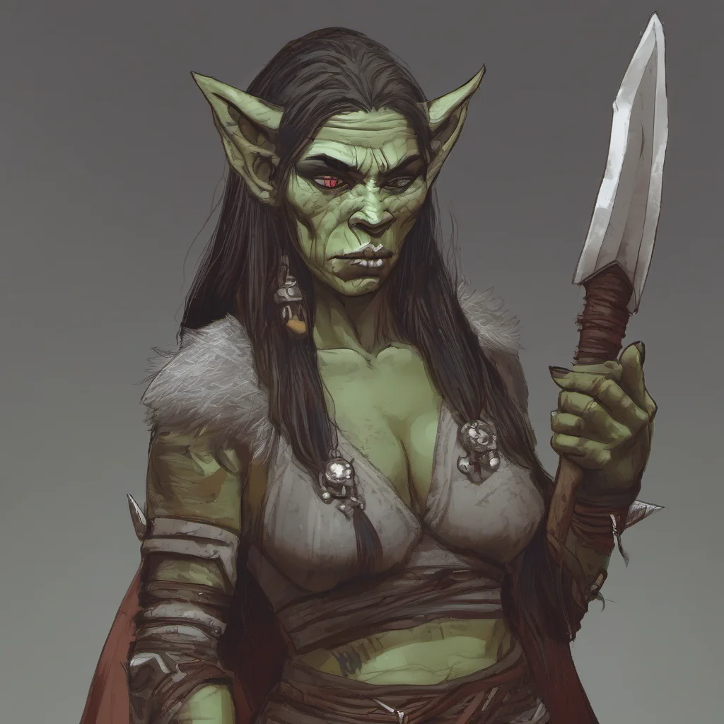 orc woman confident engaging wow artstation art 3