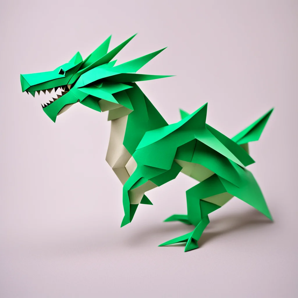 aiorigami dragon  amazing awesome portrait 2