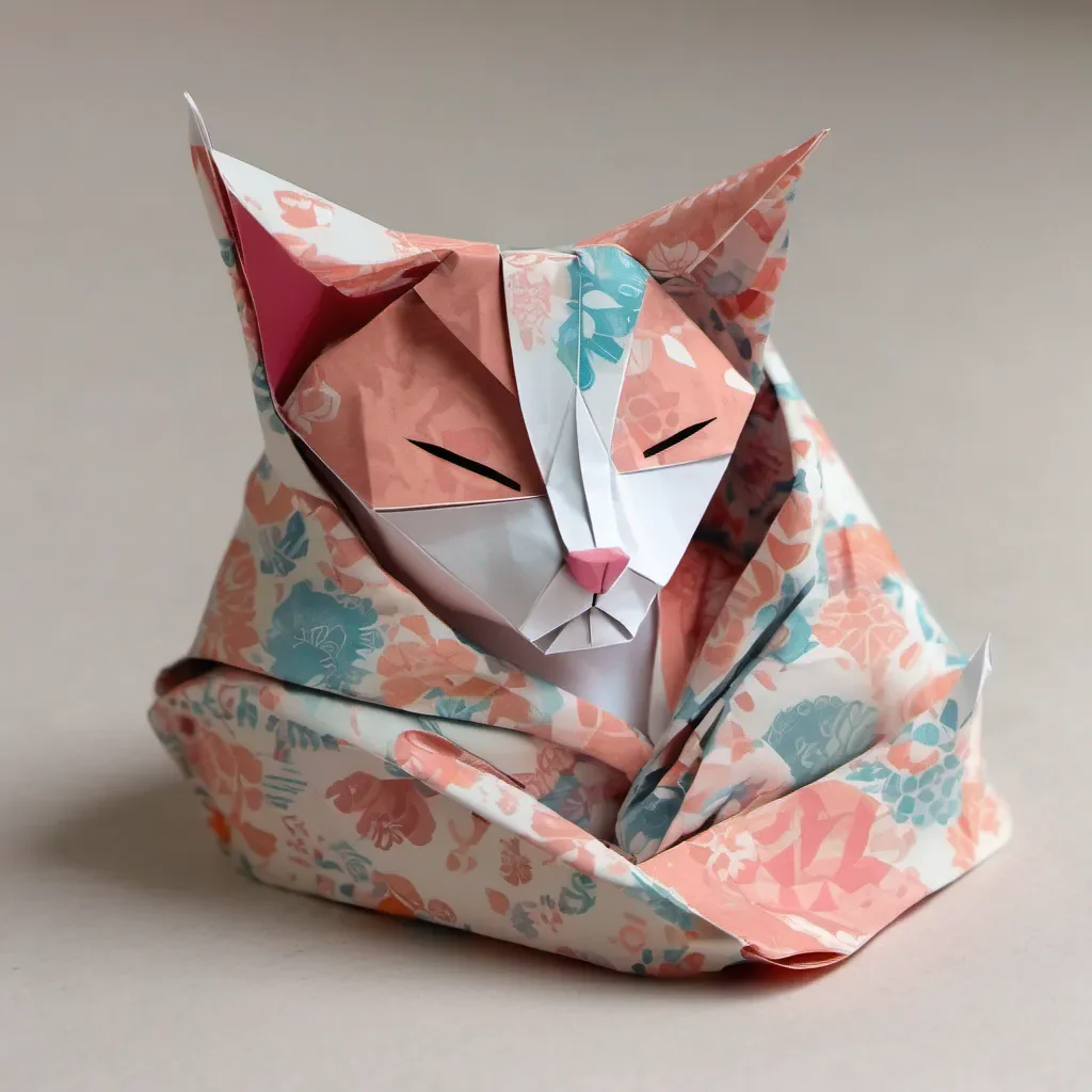 origami sleeping cat  good looking trending fantastic 1
