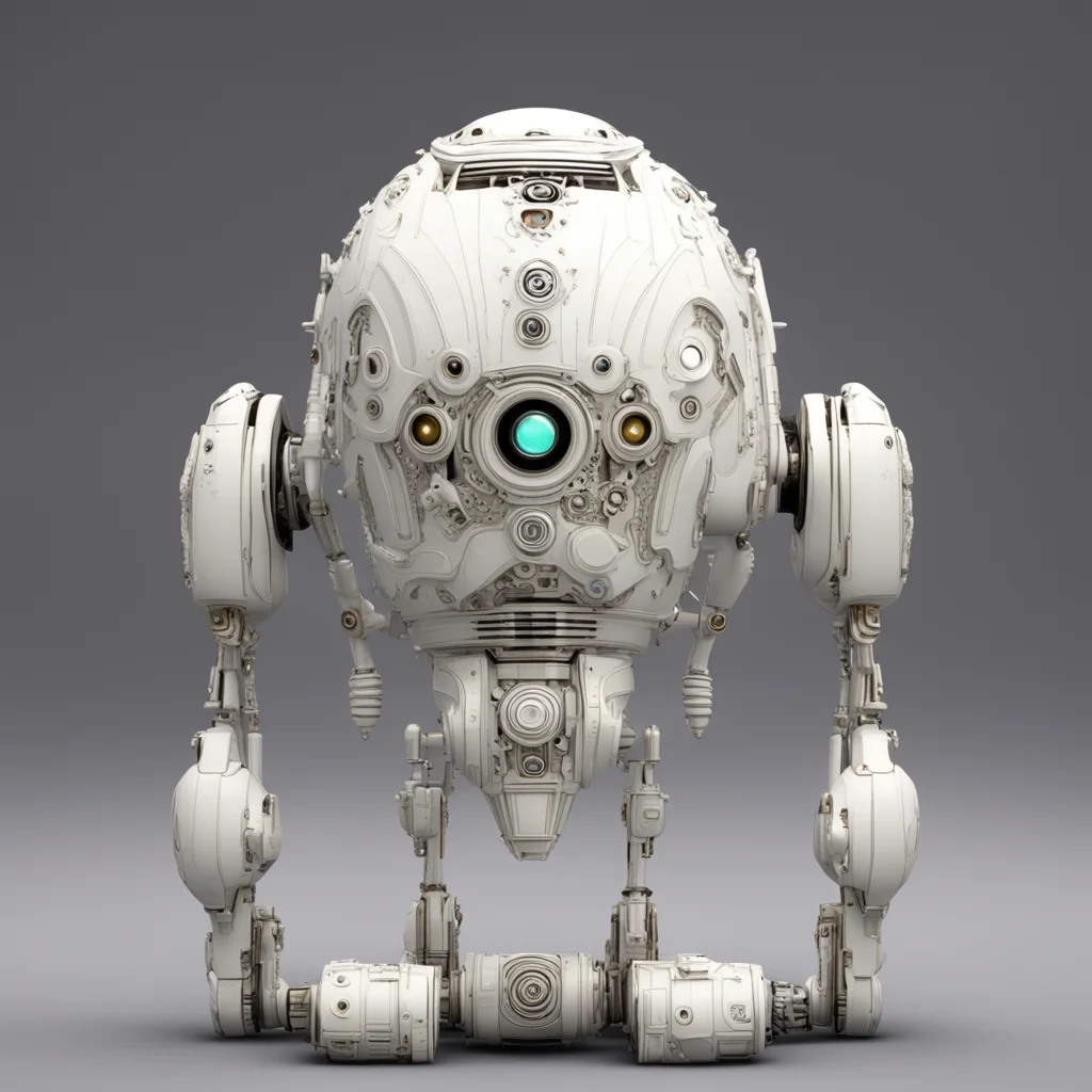 ornate white droid