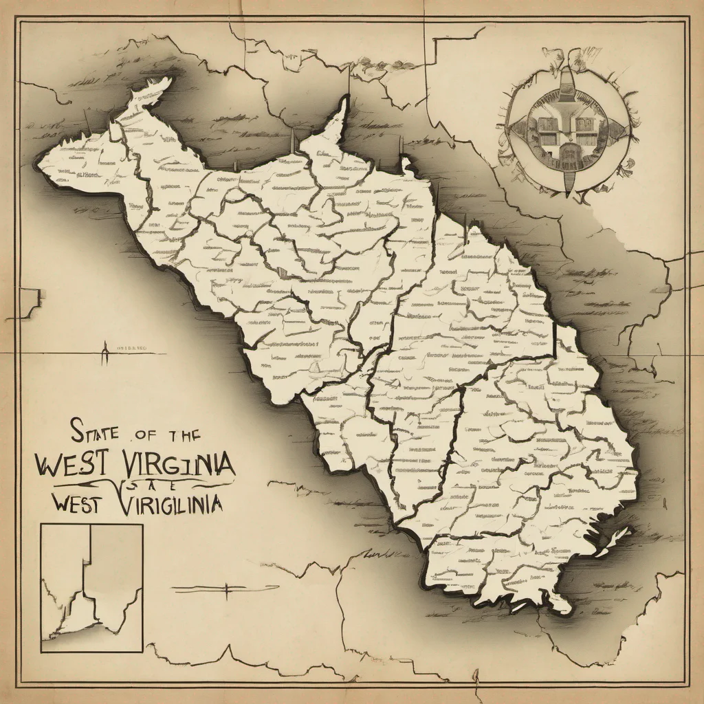 outline of the state of west virginia wanderer confident engaging wow artstation art 3