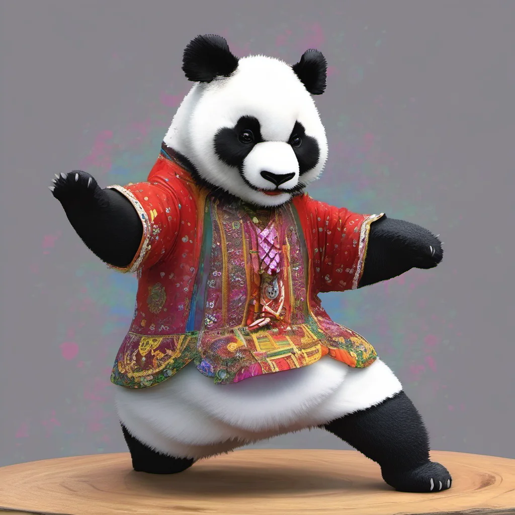 panda dancing amazing awesome portrait 2