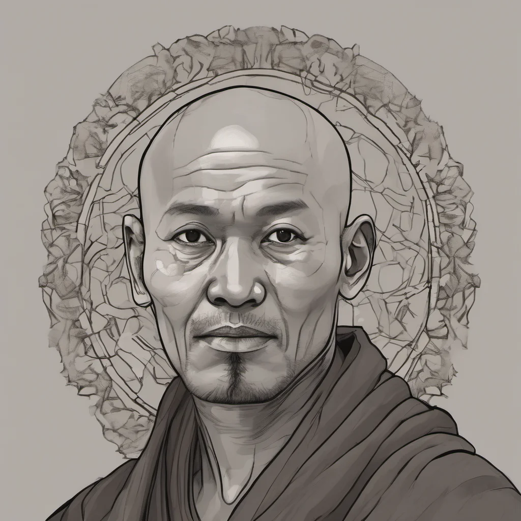 aipeaceful monk portrait friendly kind warrior free%2C trending amazing awesome portrait 2