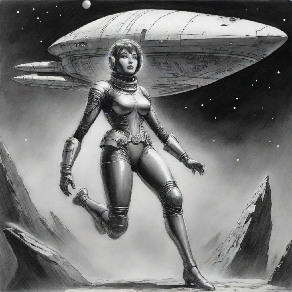 aiperry rhodan spacegirl spaceship ink