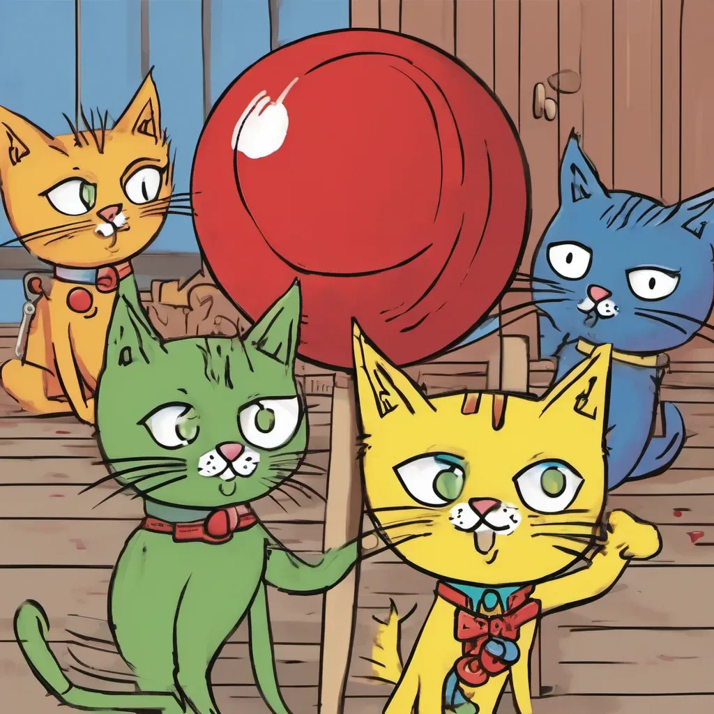pete the cat playing with a red ball with his friends good looking trending fantastic 1