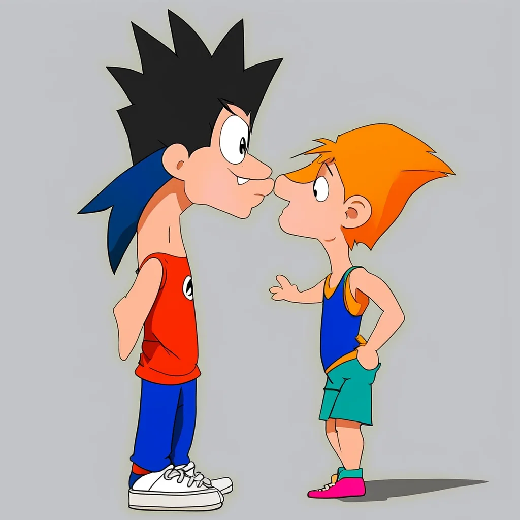 aiphineas and ferb kissing goku good looking trending fantastic 1