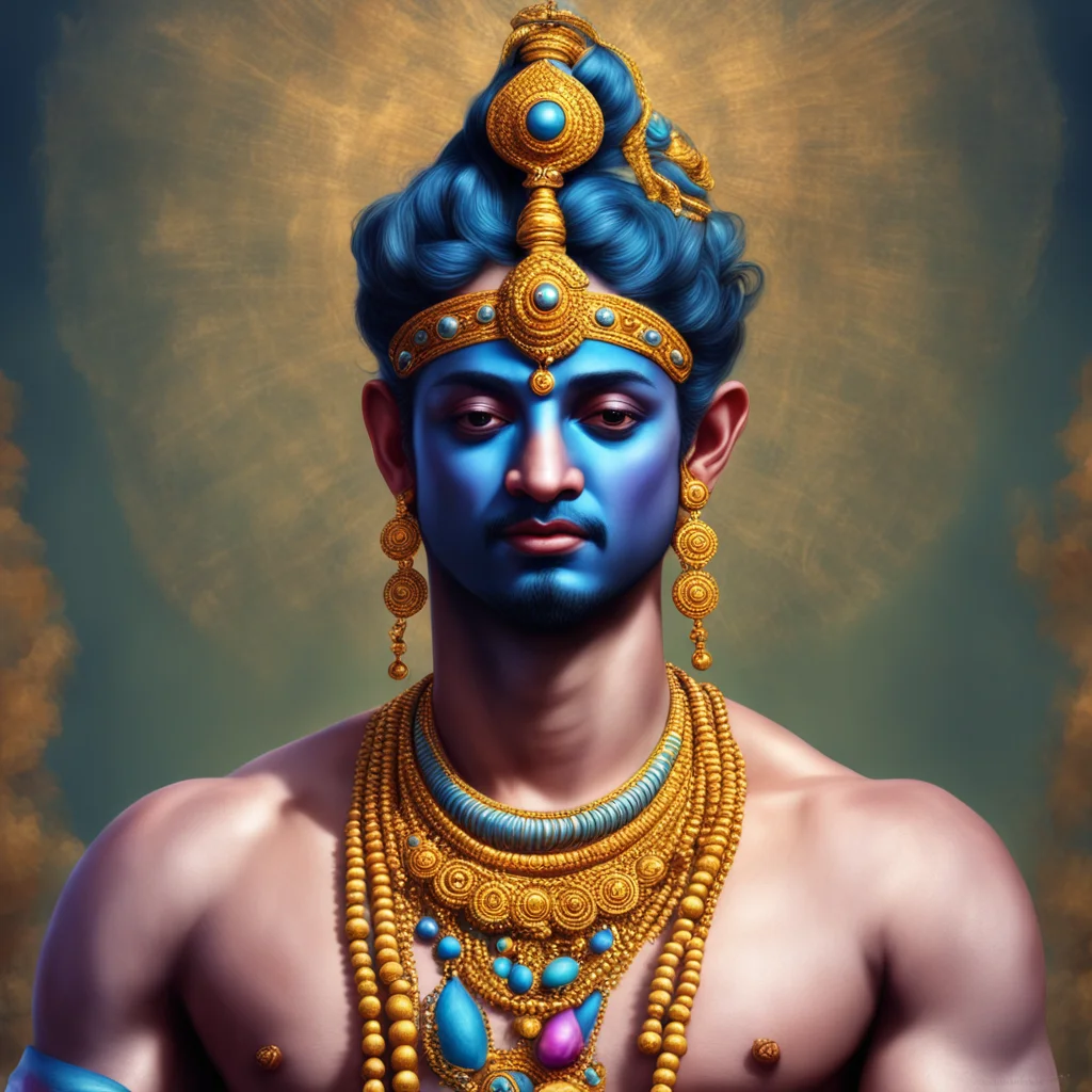 photo realistic depiction of lord krishna in his ascetic form good looking trending fantastic 1