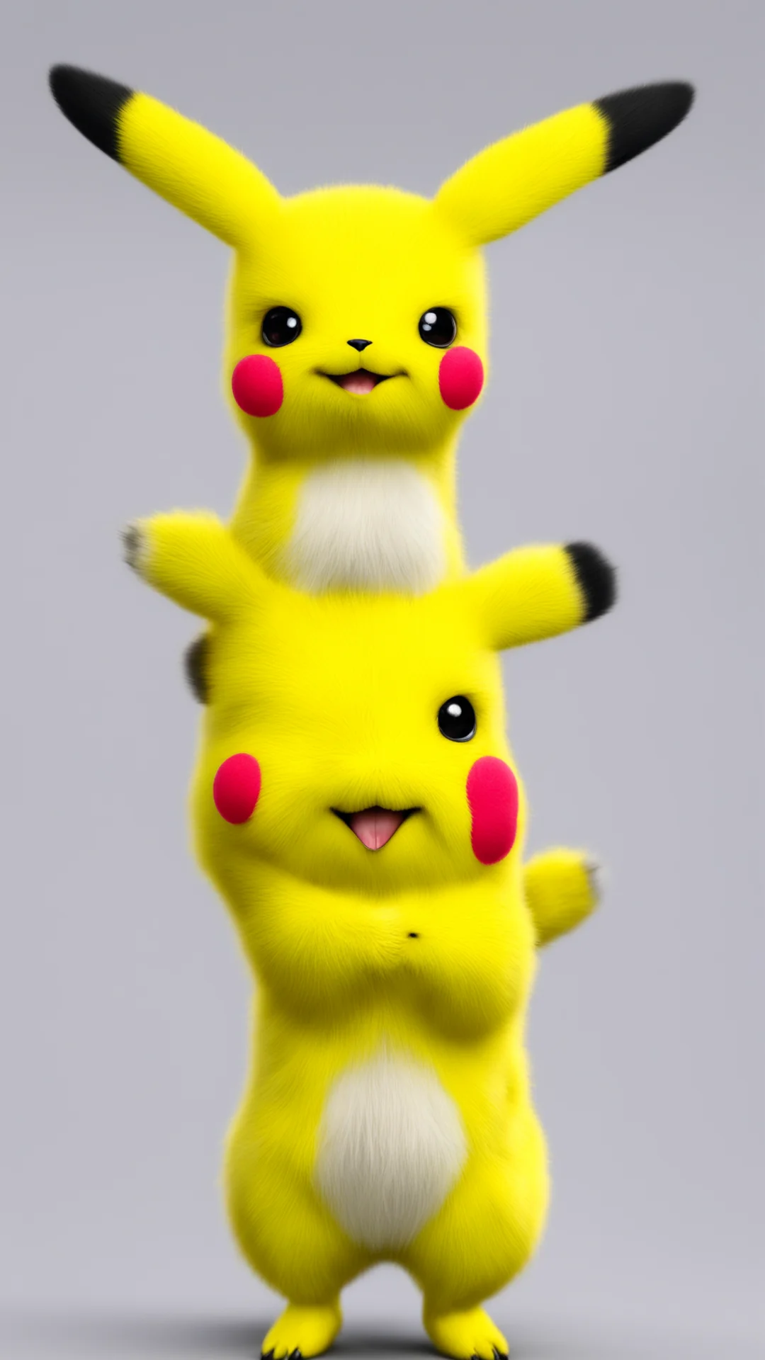 pikachu as a ca tall