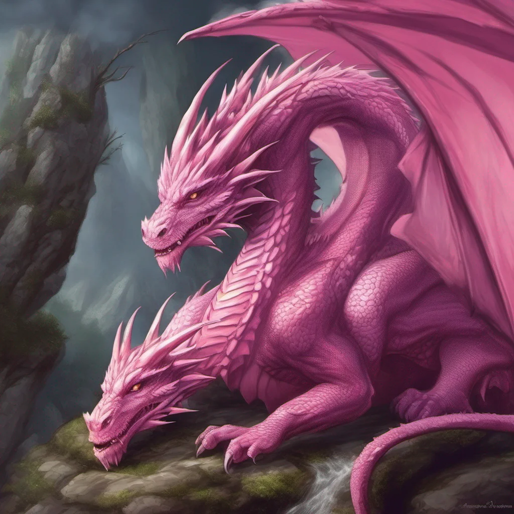 aipink dragon fantasy art good looking trending fantastic 1